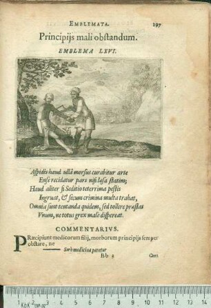 Principijs mali obstandum. Emblema LXVI.