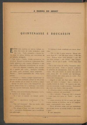 Quintenasse e Boucassin