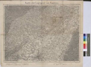 Karte Umgegend von Hagenau