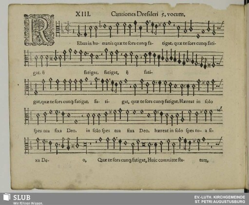 XIII. Rebus in humanis