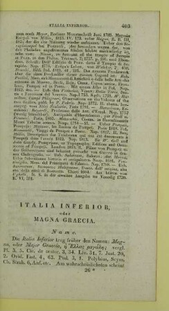 Italia Inferior oder Magna Graecia