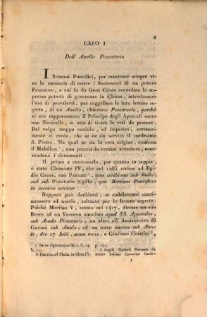Notizie sopra l'origine e l'uso dell'anello pescatorio e degli altri anelli ecclesiastici