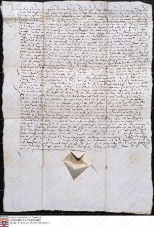 Erkinger v. Rodenstein, Burggraf zu Alzey, bekundet, dass er die Streitigkeiten zwischen Ritter Friedrich Kämmerer v. Dalberg, seinem Onkel Philip...