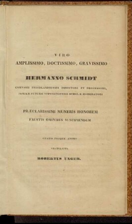 Viro ... Hermanno Schmidt ...