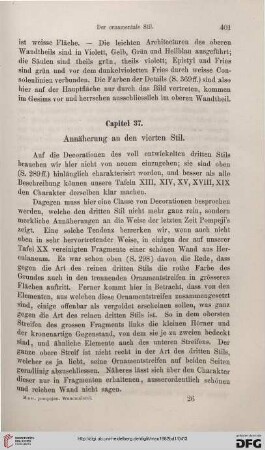 Capitel 37. Annäherung an den vierten Stil