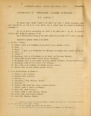 Afdeeling E. Openbare lagere scholen