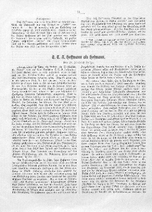 E. T. A. Hoffmann als Hofmann