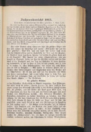 Jahresbericht 1913