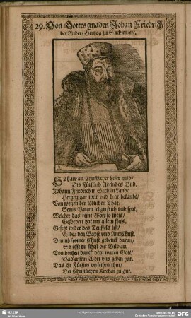 29. Von Gottes gnaden Johan Friedrich der Ander, Hertzog zu Sachsen, etc.