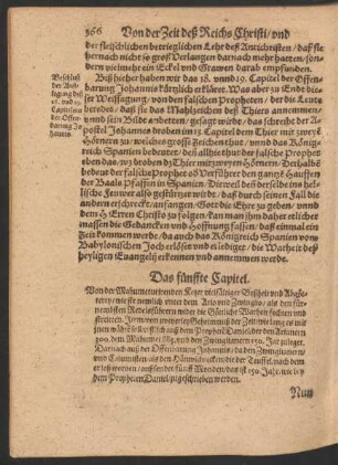 Das fünffte Capitel. Von der Mahumeturirenden Ketzer vielfältiger Boßheit und Abgötterey ...
