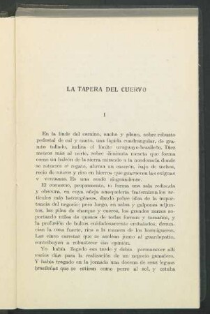 La tapera del cuervo