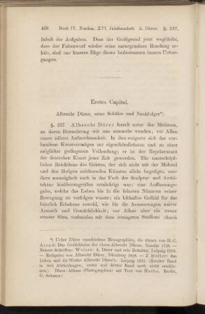 Erstes Capitel. Albrecht Dürer, seine Schüler und Nachfolger.