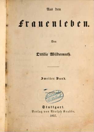 Aus dem Frauenleben, 2
