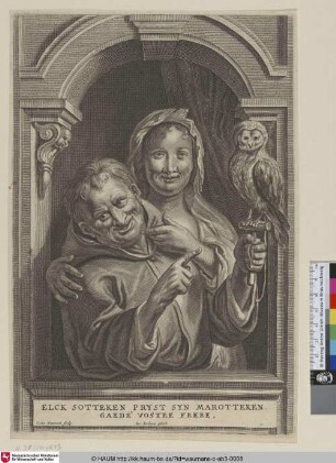 [Der Narr, die Frau und die Eule; The fool, the woman and the owl]