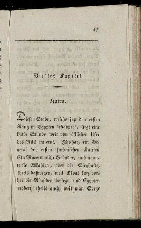 Viertes Kapitel. - Sechstes Kapitel.