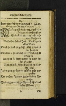 Ehren-Schrifften.