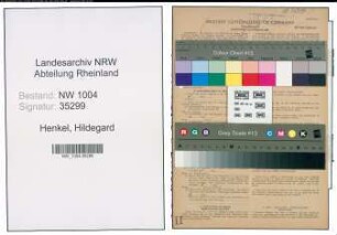 Entnazifizierung Hildegard Henkel , geb. 25.07.1913 ()