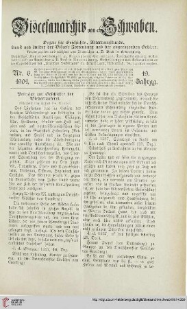 19: Beiträge zur Geschichte der Wiedertäuferei