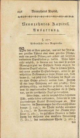 Neunzehntes Kapitel. Ausartung.