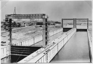 Baustelle Doppelschleuse Magdeburg/Elbe