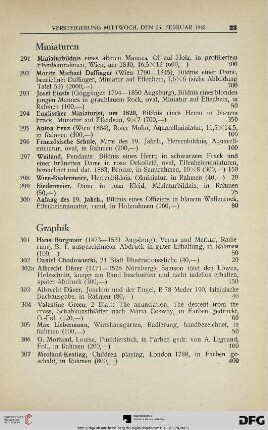 Graphik (Nr. 301-317)