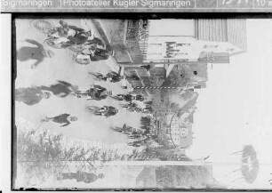 Gauturnfest des Turngaus Hohenzollern in Sigmaringendorf; Fahrradgruppe beim Festumzug