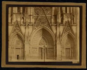 Abteikirche Saint-Ouen, Rouen: Westfassade, Ausschnitt Portale