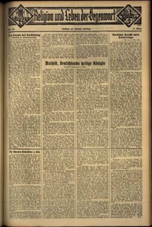 Dritte Ausgabe vom Sonntag, den 17. März 1935.
