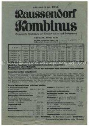 Dreschmaschine und Strohpresse