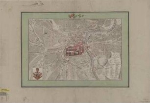 Plan der Stadt Görlitz, ca. 1:7 000, Kupferstich, 1790 : Plan der Churfürstlich Sächsischen Sechs Stadt Goerliz / Liebsch del.. - [Ca. 1:7 000]. - [Leipzig] , 1790. - 1 Kt. : Kupferst. ; 48 x 32 cm