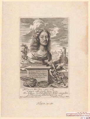 Sigmund von Birken, genannt Betulius, Hofpfalzgraf und Poeta Laureatus