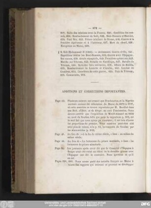 Additions Et Corrections Importantes.