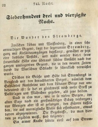 Siebenhundert drei und vierzigste Nacht