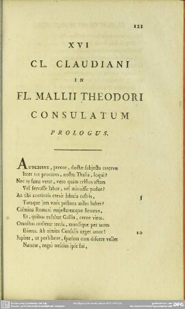 16. 17 Consulatus Mallii Theodori c. praefatione