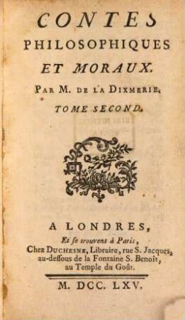 Contes Philosophiques Et Moraux, 2