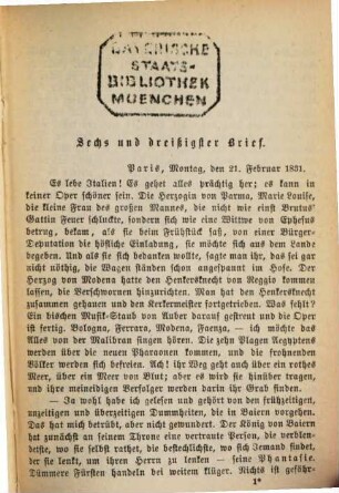 Gesammelte Schriften, 9. Briefe aus Paris 1830-1833 (Fortsetzung)