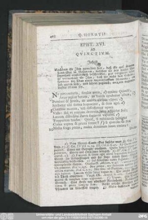 Epist. XVI. Ad Quinctium.