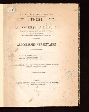 Alcoolisme héréditaire