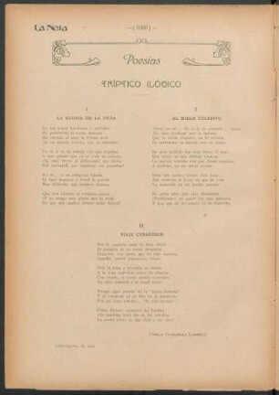 Poesías : Tríptico ilógico [y] Los poemas del corazón