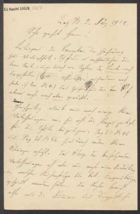 Brief an B. Schott's Söhne : 02.03.1902