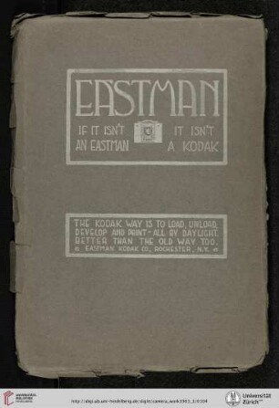 Eastman Kodak Co. [Kodak Camera, back cover verso]
