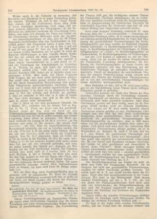 341-343 [Rezension] Wendland, Heinz-Dietrich, Die Mitte der paulinischen Botschaft