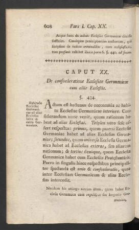 Caput XX. De confoederatione Ecclesiae Germanicae cum aliis Ecclesiis
