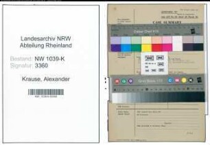 Entnazifizierung Alexander Krause , geb. 00.00.0000 (Weichenwaerter)