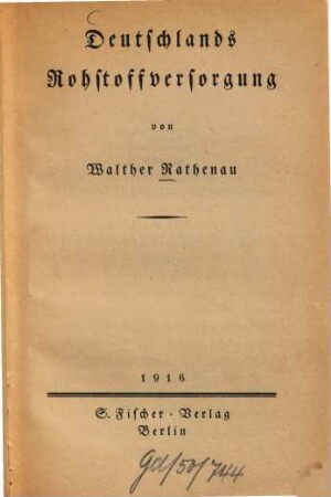 Deutschlands Rohstoffversorgung