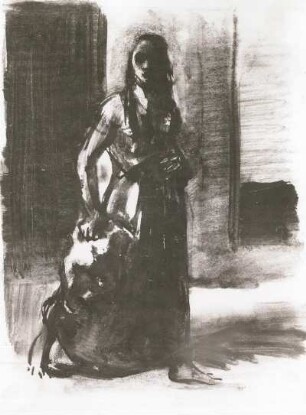 Frau mit Krug