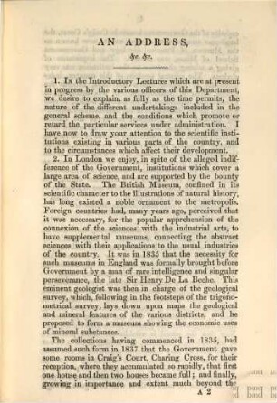 On scientific institutions in connexion with the Department of Science and Art