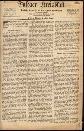 Ausgabe vom Dienstag, den 10. Januar 1882.