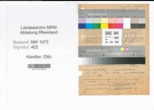 Entnazifizierung Otto Kandler , geb. 29.09.1907 (Lehrer)