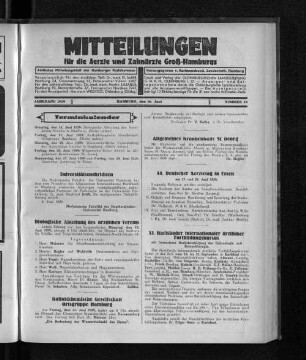 Jahrgang 1929, Hamburg, den 16. Juni, Nummer 24